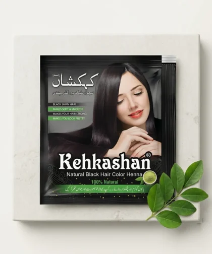 Kehkashan Natural Black Hair Color Henna Sachet