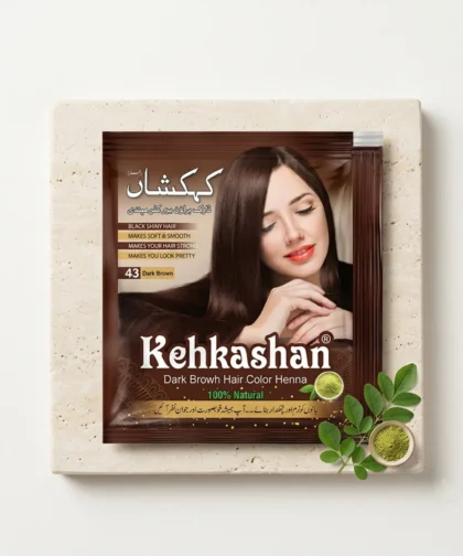 Kehkashan Premium Brown Hair Color Henna Sachet