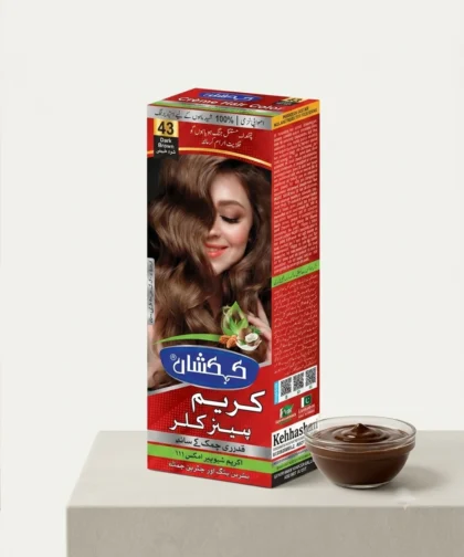 Kehkashan Crème Hair Color (Shade 43: Dark Brown)