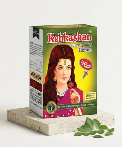 Kehkashan Super Quality Henna Powder-Mahogany Shade Box
