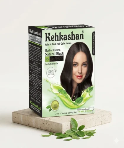KEHKASHAN NATURAL BLACK HAIR COLOR BOX
