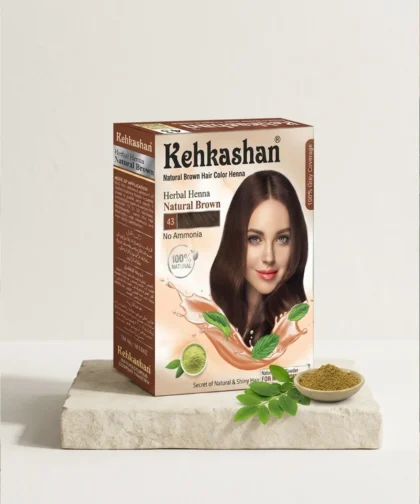 Kehkashan Natural Brown Hair Color Henna Box